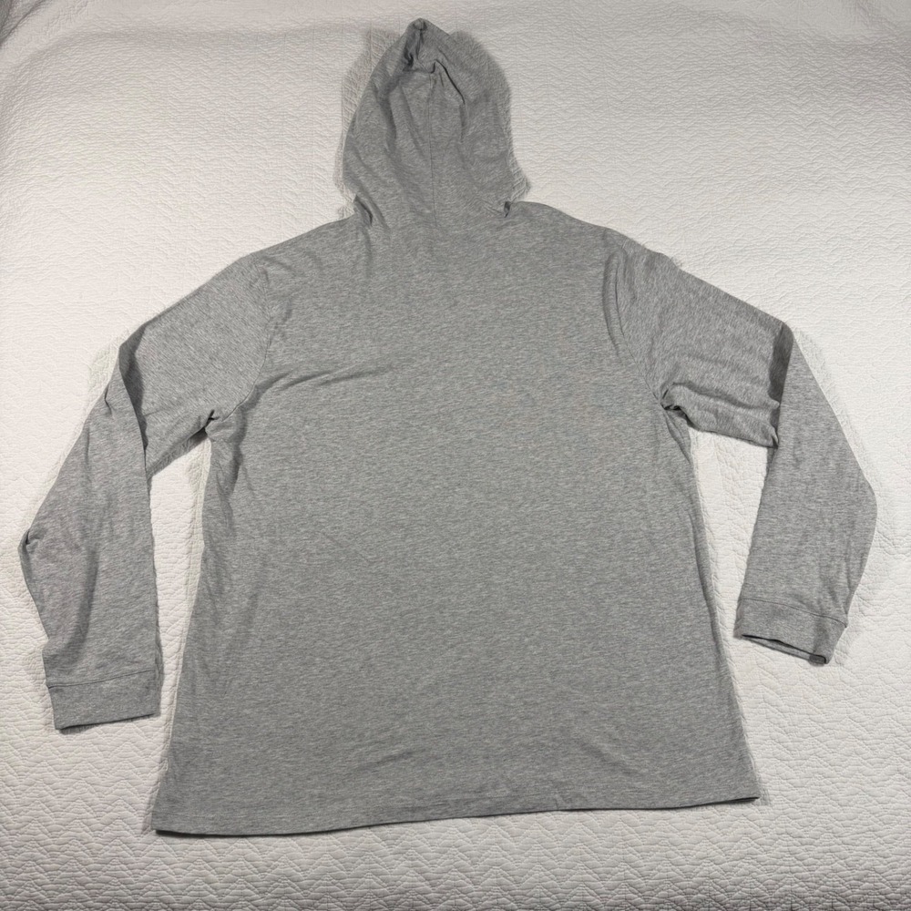 Vineyard Vines Mens Grey Heather LS Blank Hoodie T-Shirt 1V014097-039 XXL NWT - Picture 4 of 9